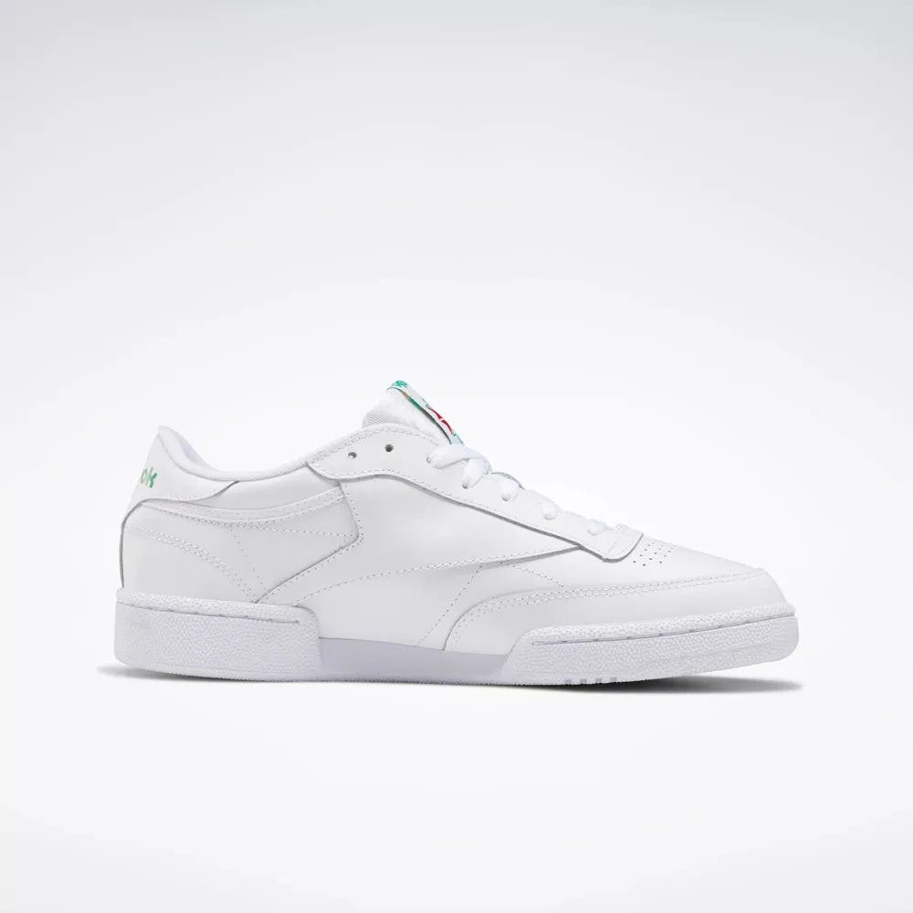 Reebok "Club C 85" Shoes - White / Green