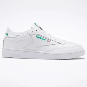 Reebok "Club C 85" Shoes - White / Green