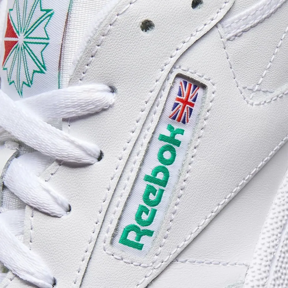 Reebok "Club C 85" Shoes - White / Green