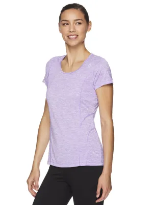 Reebok Women's Fitted Performance Feeder Stripe T-Shirt