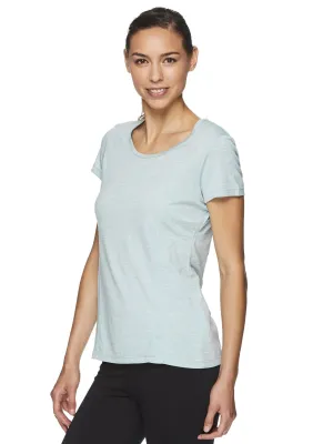 Reebok Women's Fitted Performance Varigated Heather Jersey T-Shirt