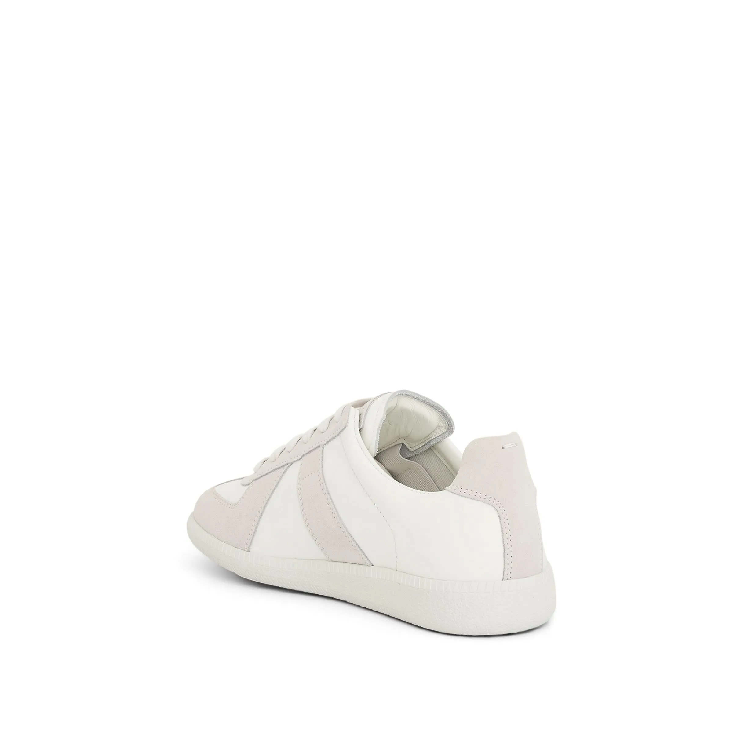 Replica Leather Sneaker in Off White