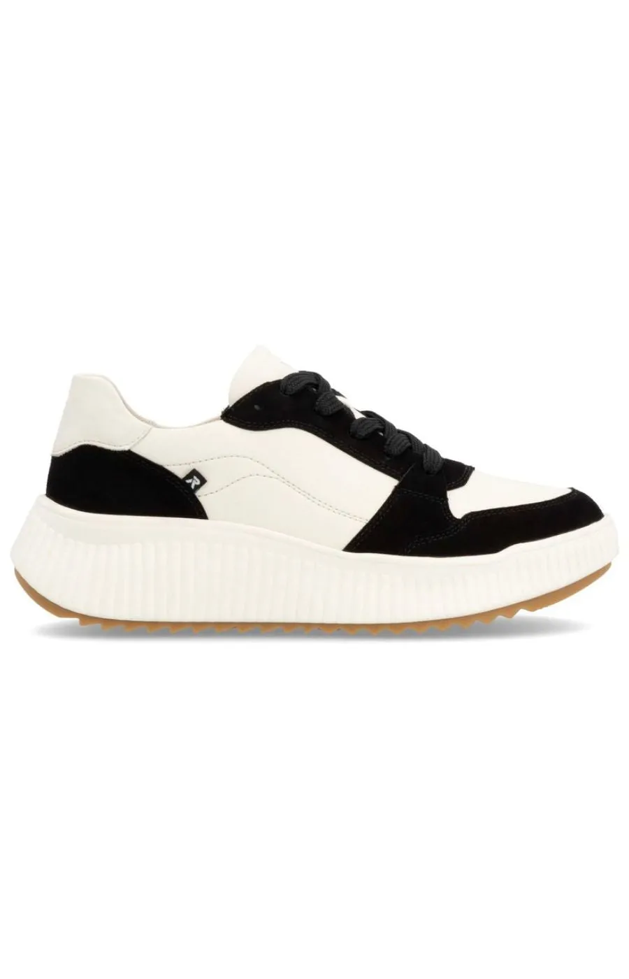 Rieker Trainer in White and Black