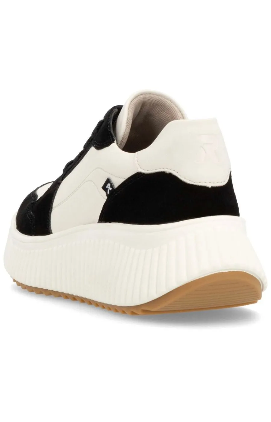 Rieker Trainer in White and Black