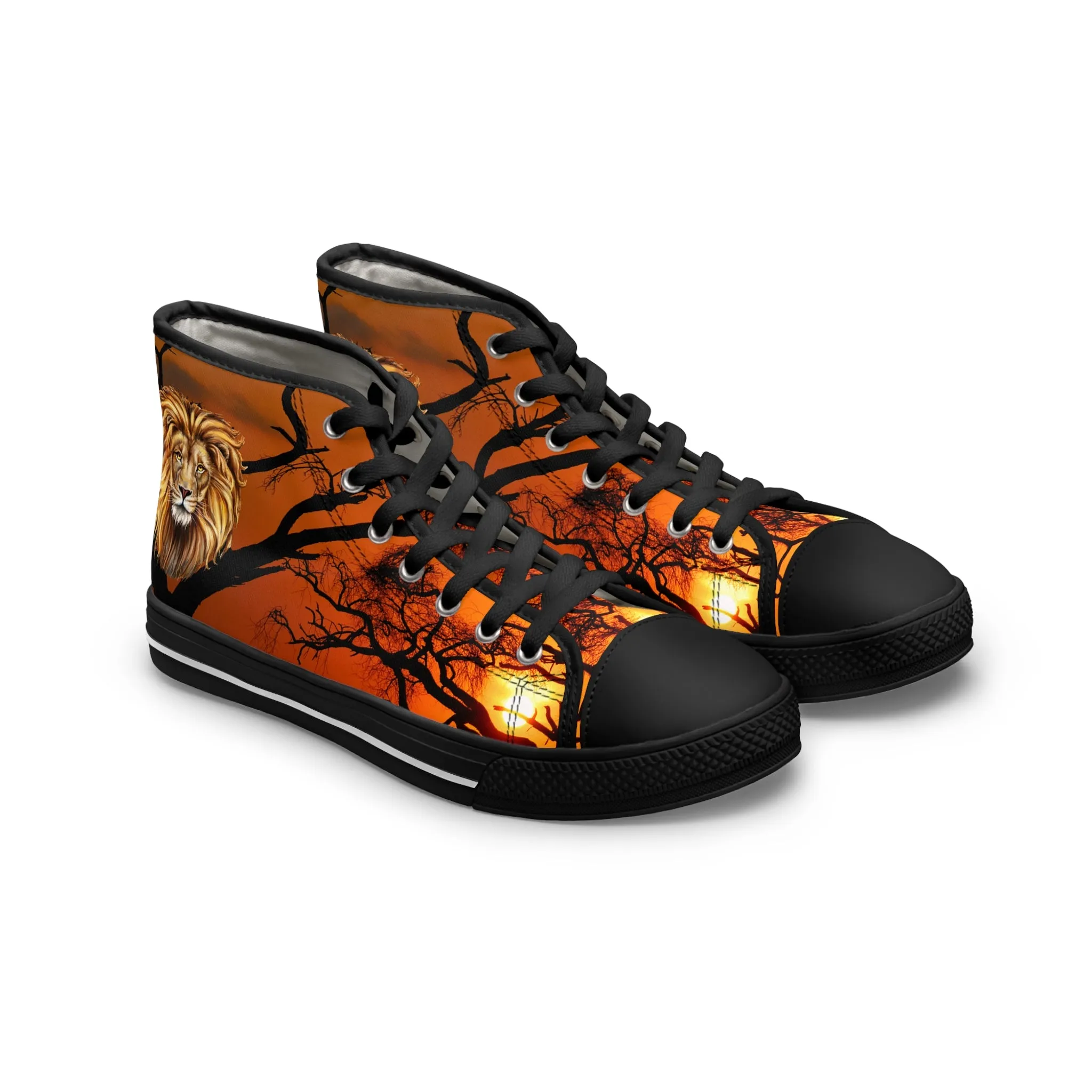 Roaring Majesty - Women's High-Top Sneakers