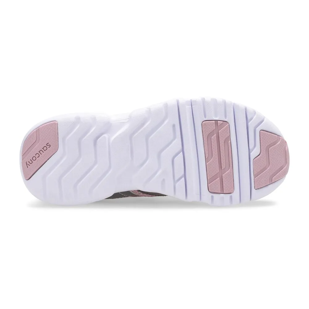 Saucony Blush/Grey Vertex Children’s Lace Sneaker