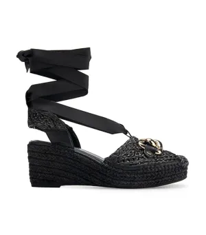 Scarlett Raffia Black