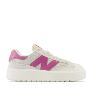 Scarpe Donna NEW BALANCE Sneakers CT302 in Pelle colore Moonbeam Scorpio e Team Red