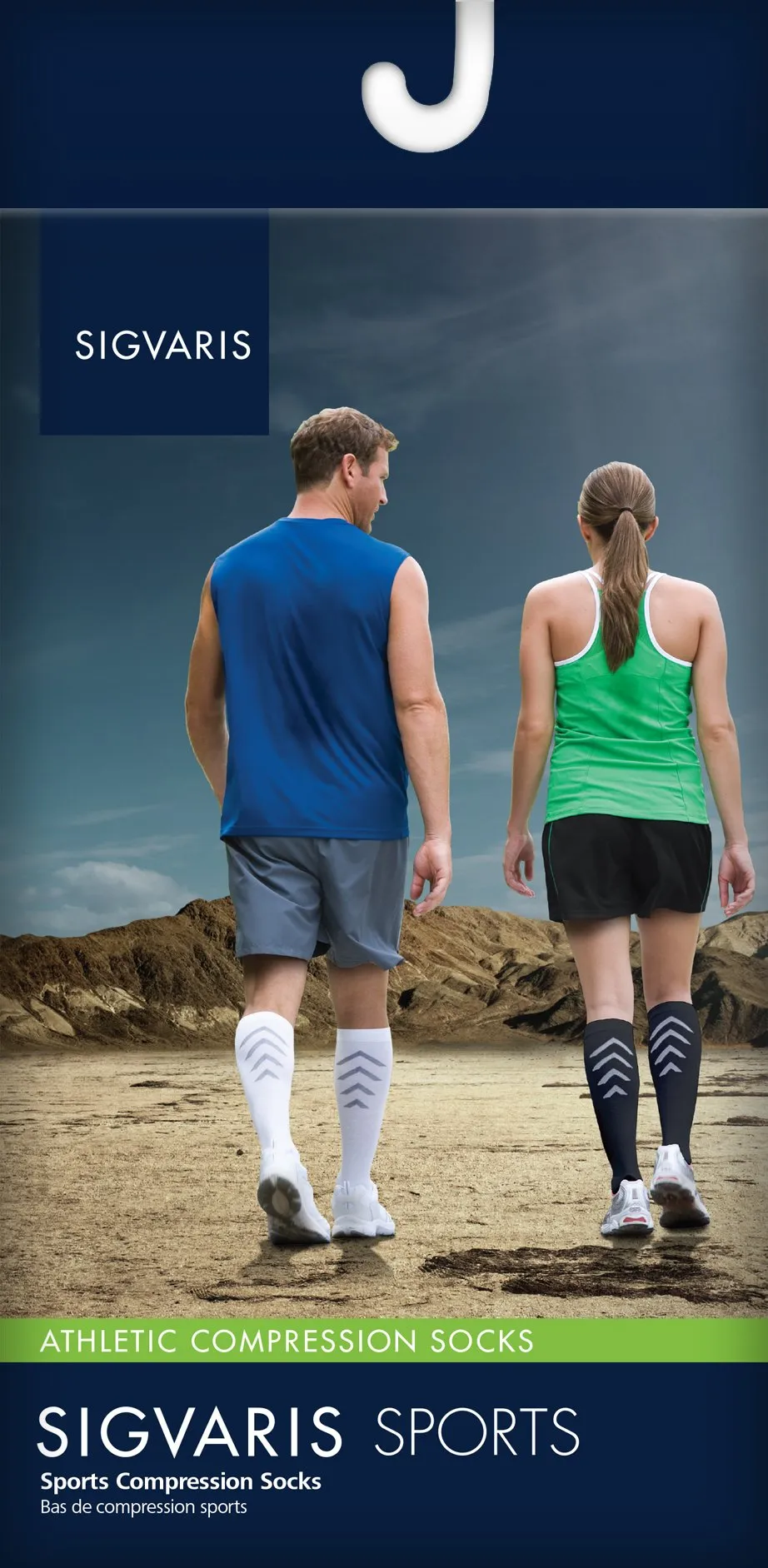 SIGVARIS ATHLETIC RECOVERY SOCK 401 Calf 15 20mmHg