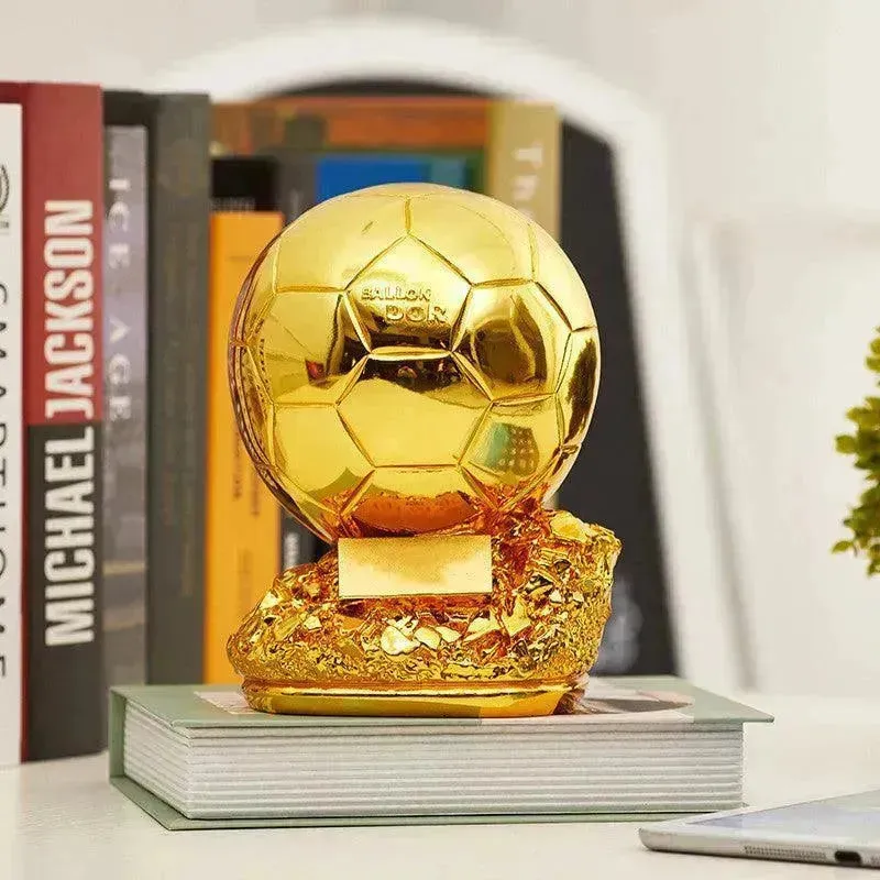 Soccer Player Award Soccer Golden Ball Trophy Model Customize