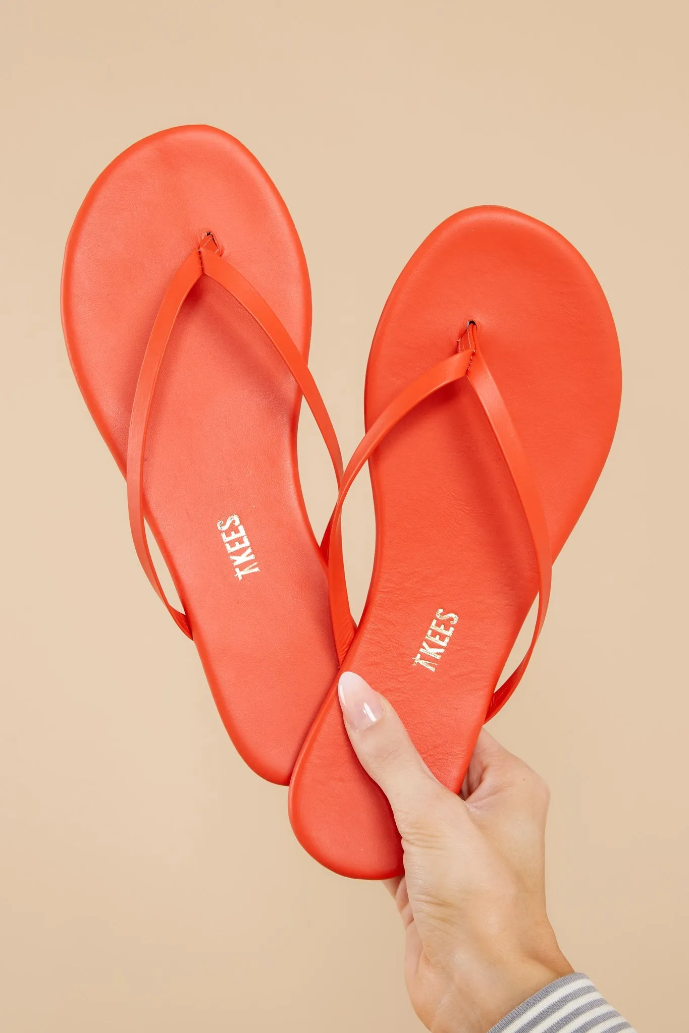 Solids Tangerine Sandals