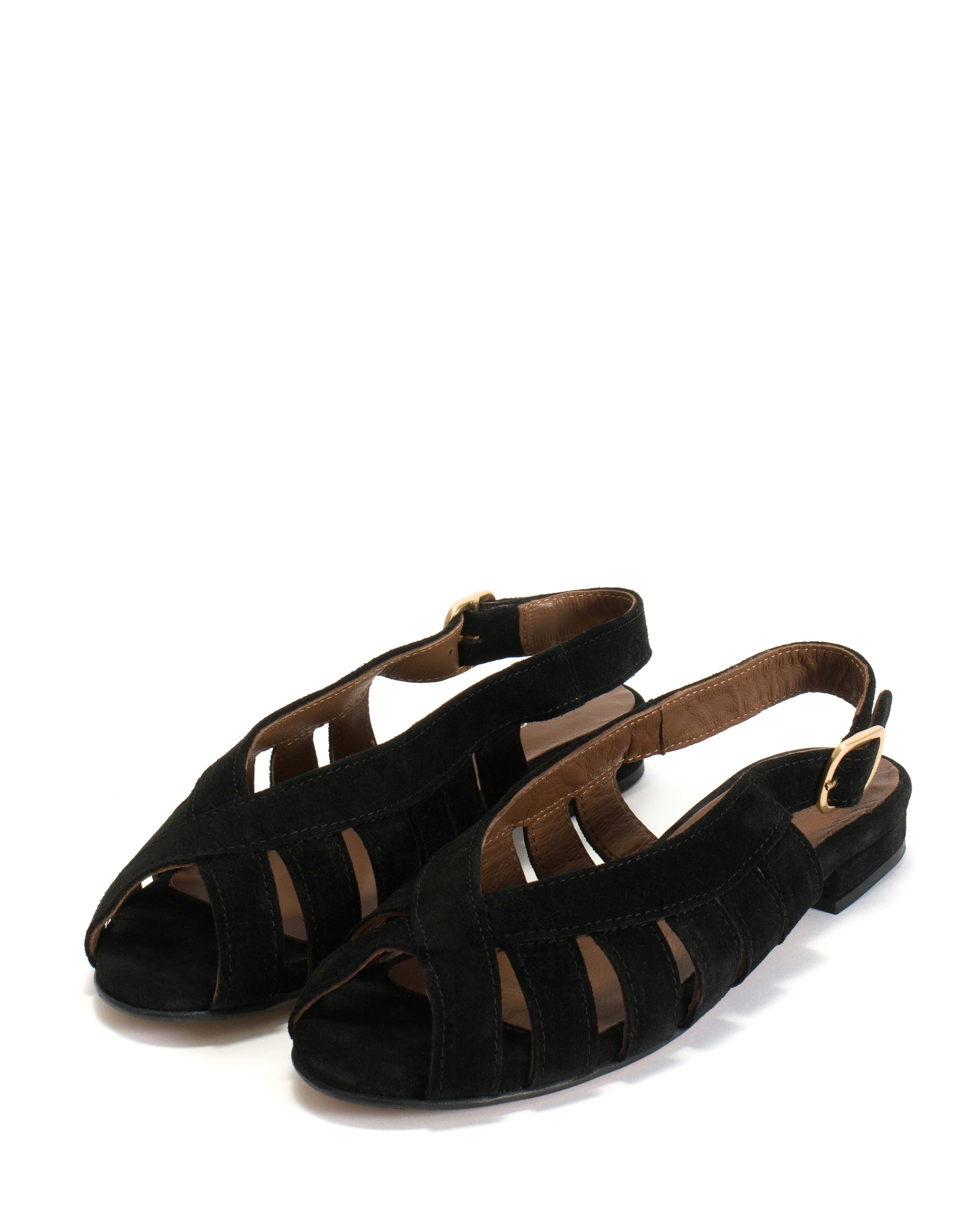 Sophie 20 Calf suede Black