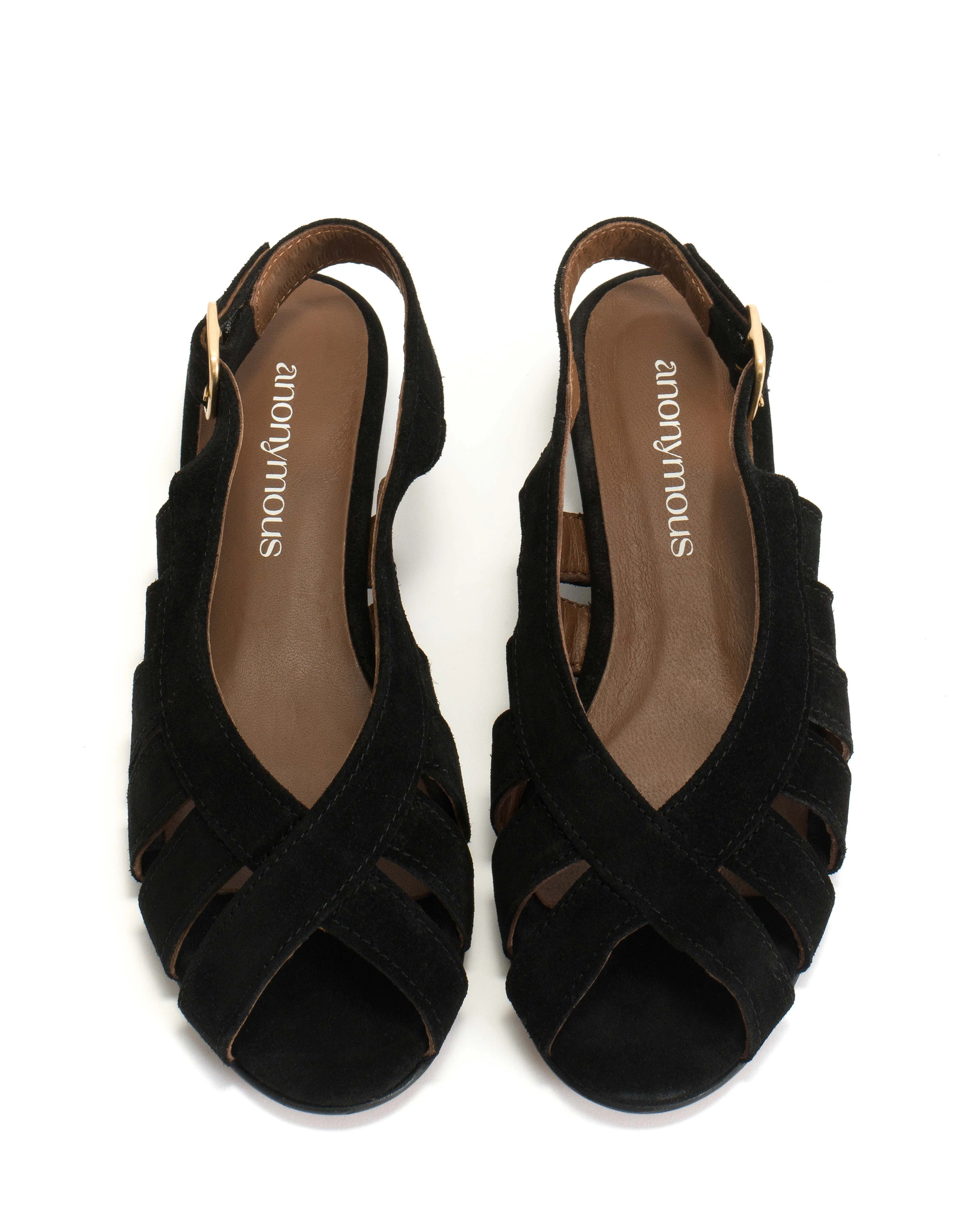 Sophie 20 Calf suede Black