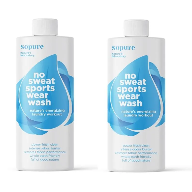 SoPure No Sweat Sports Wear Wash (2 PACK)