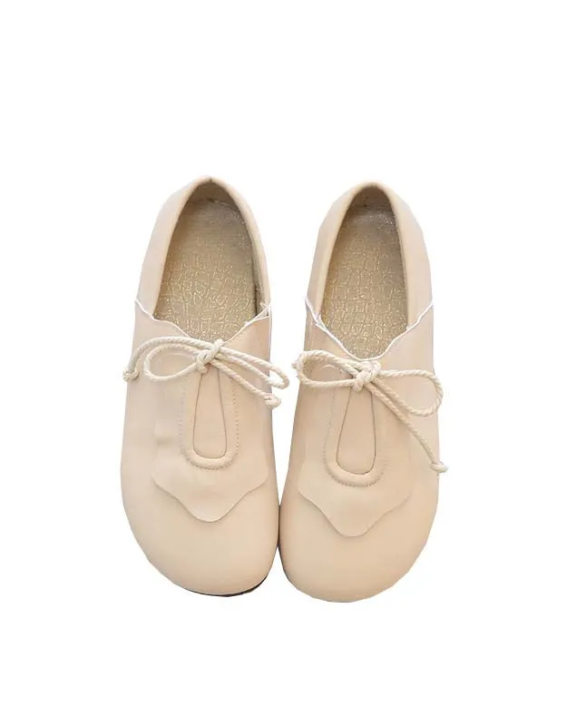 Spring Slip-on Comfortable Lace-up Flat Shoes