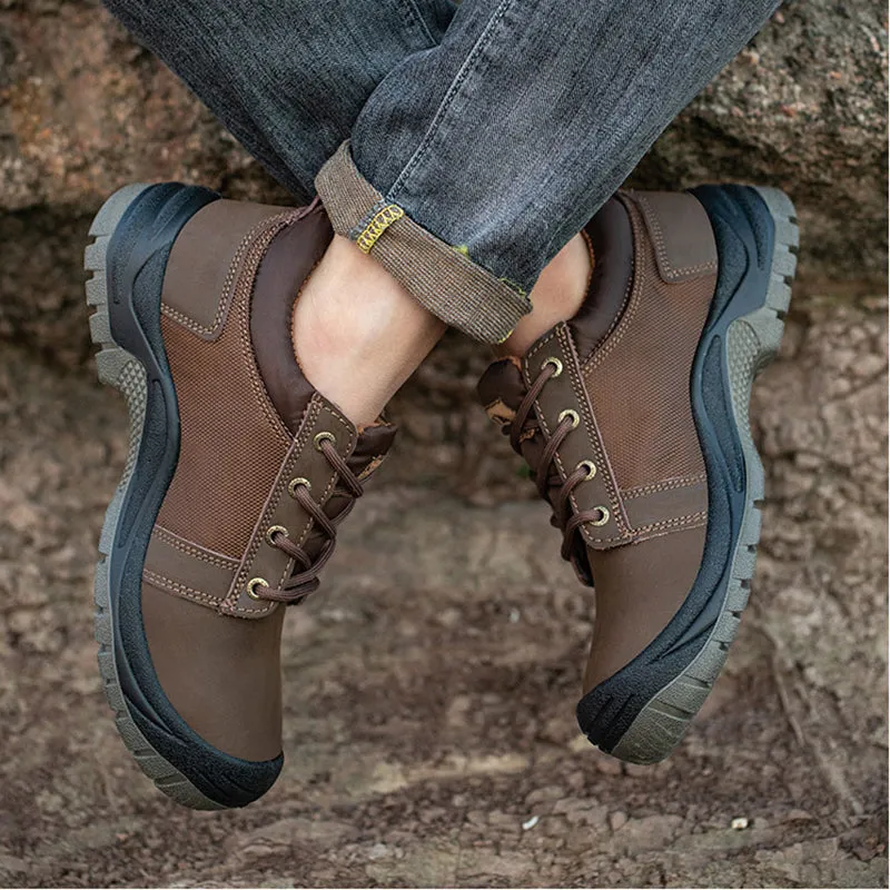 Steel Toe Work Boots for Men Comfort Anti Slip Safety Industrial Waterproof Construction Boot