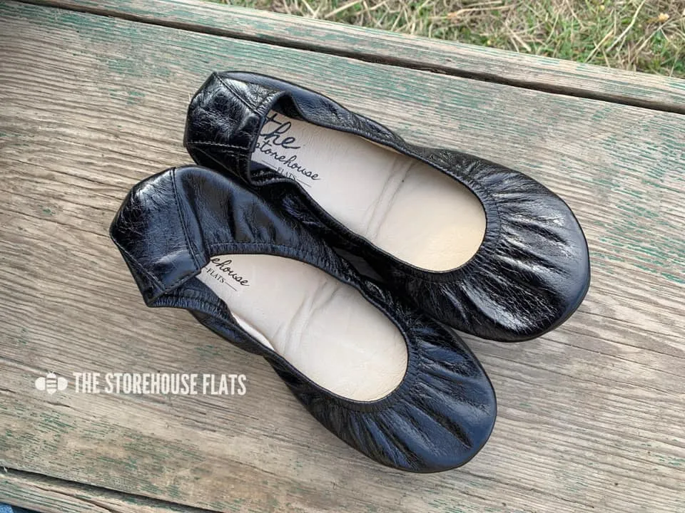 Storehouse Flats Licorice Black Oil Tanned