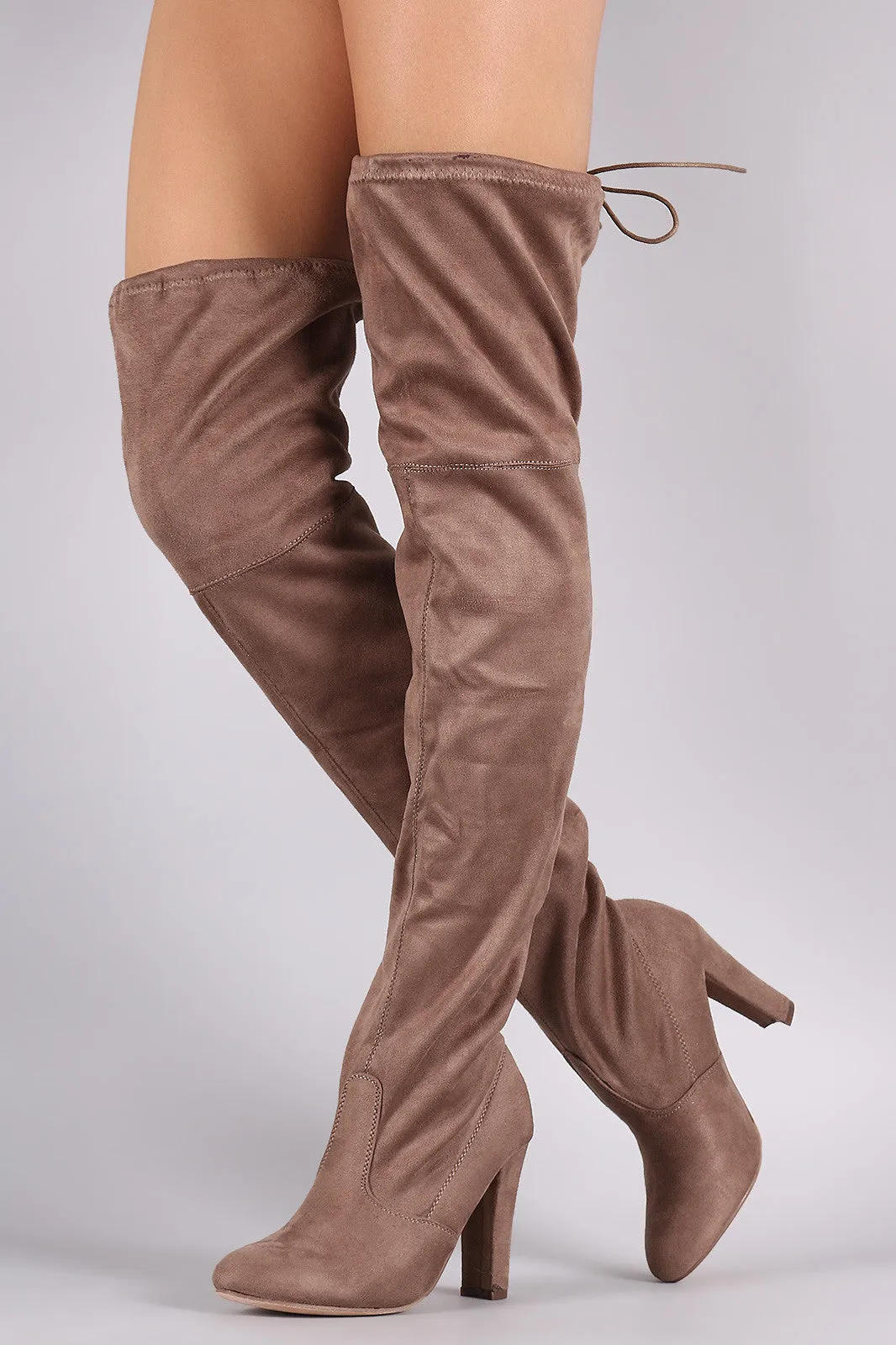 Thigh High Tie Heeled Boot