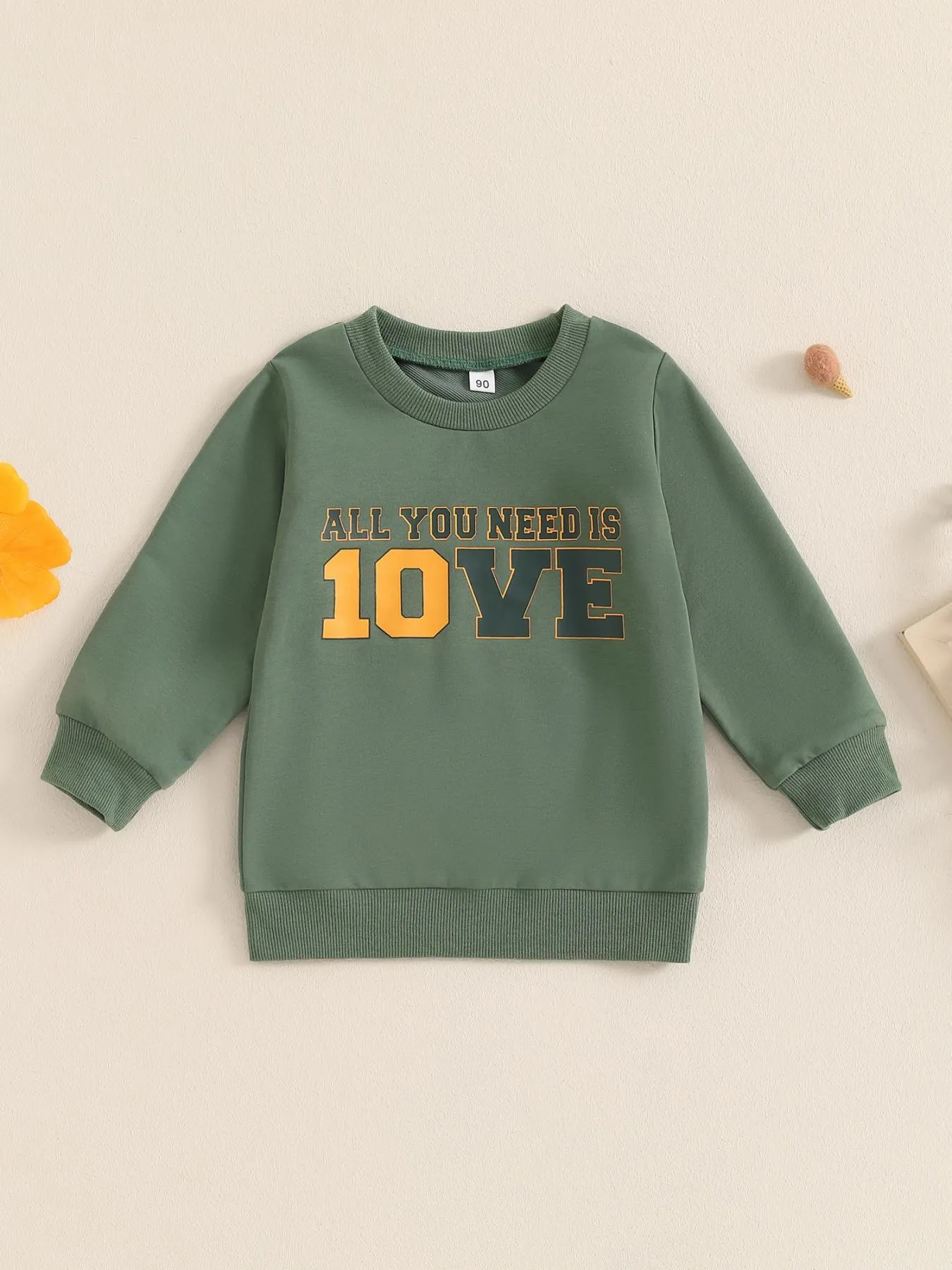 Toddler Baby Boy Girl Football Outfit Long Sleeve Crew Neck Letter Print Sweatshirt Shirt Pullover Fall Clothes, Kids Sweatshirt, Pullover Clothes for Boys Girls