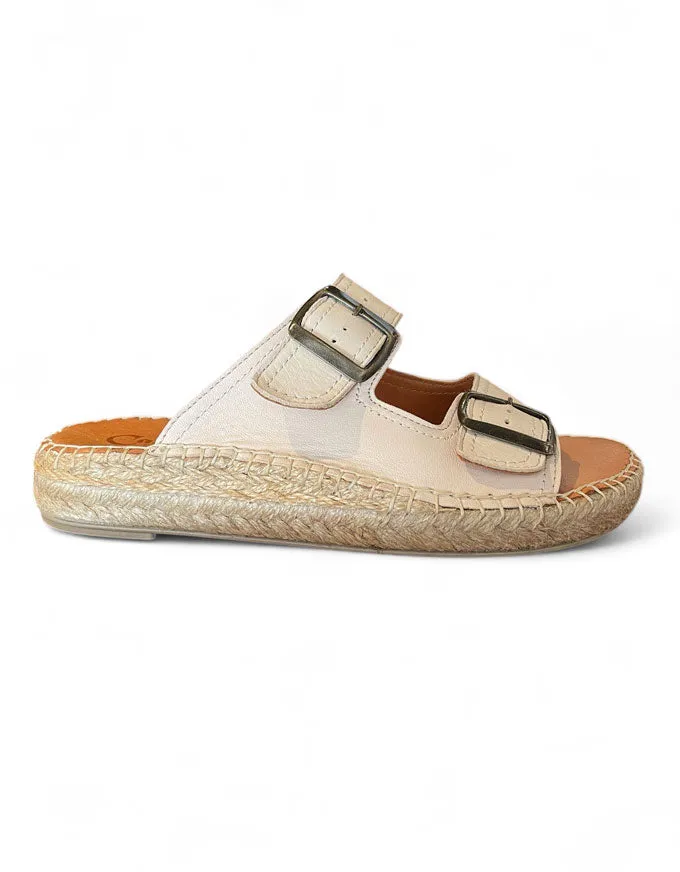 Trilby Sandals Beige Leather