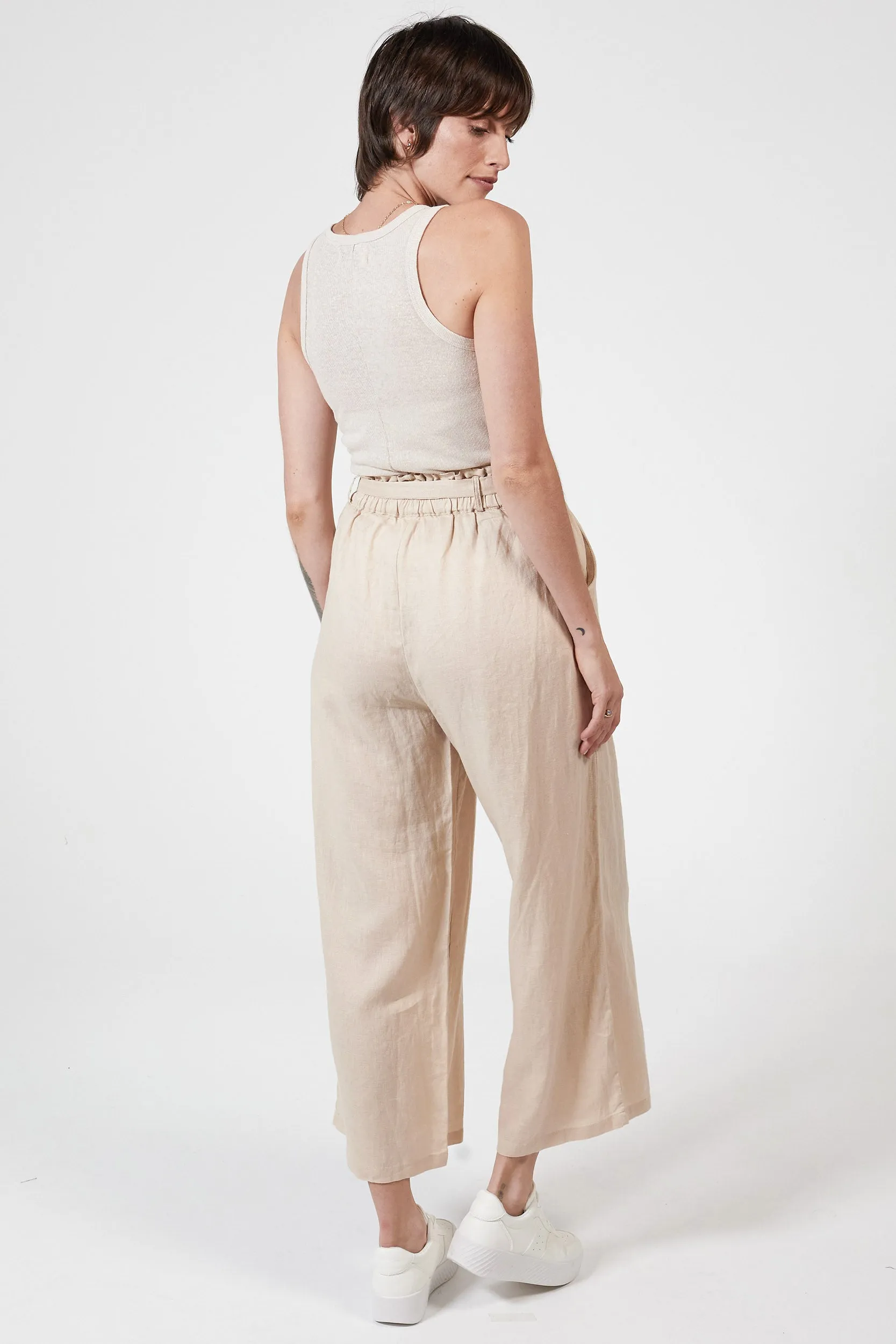 TYLER LINEN PANT - SOFT PINK