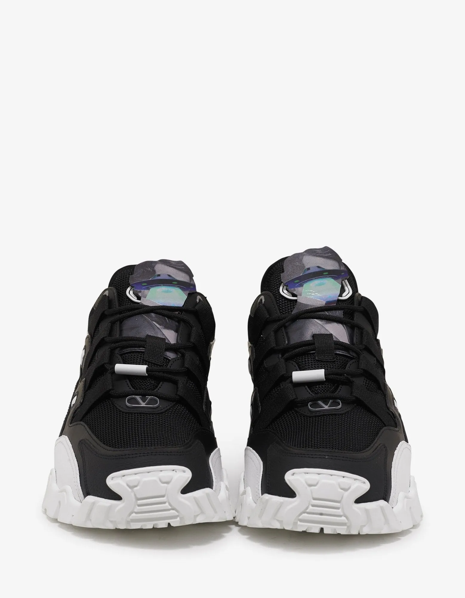 Undercover Black & White Climbers Trainers