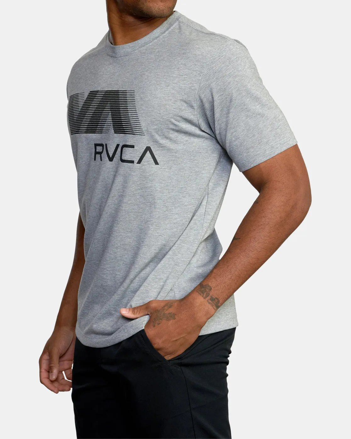 VA RVCA Blur Tee - Athletic Heather