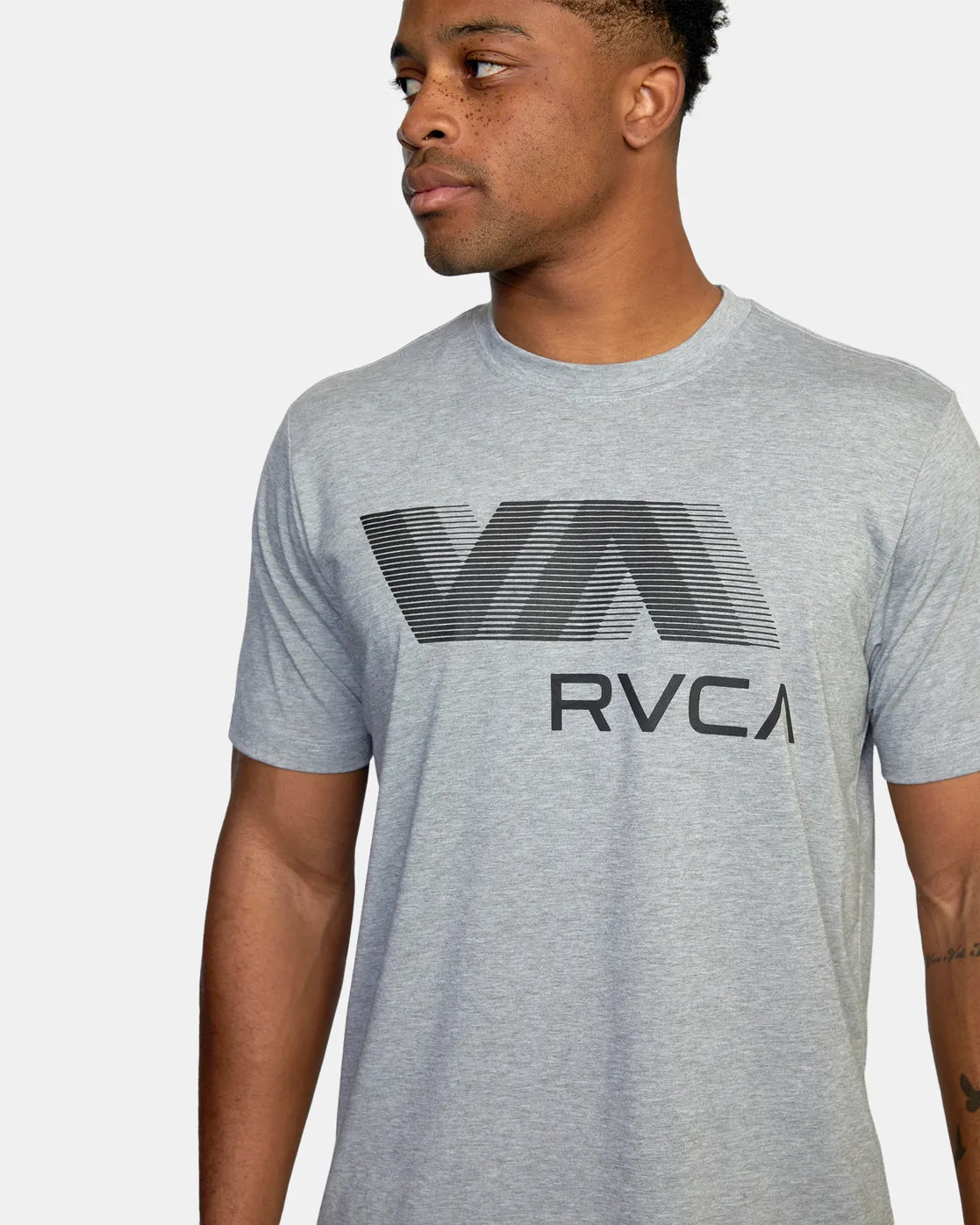 VA RVCA Blur Tee - Athletic Heather