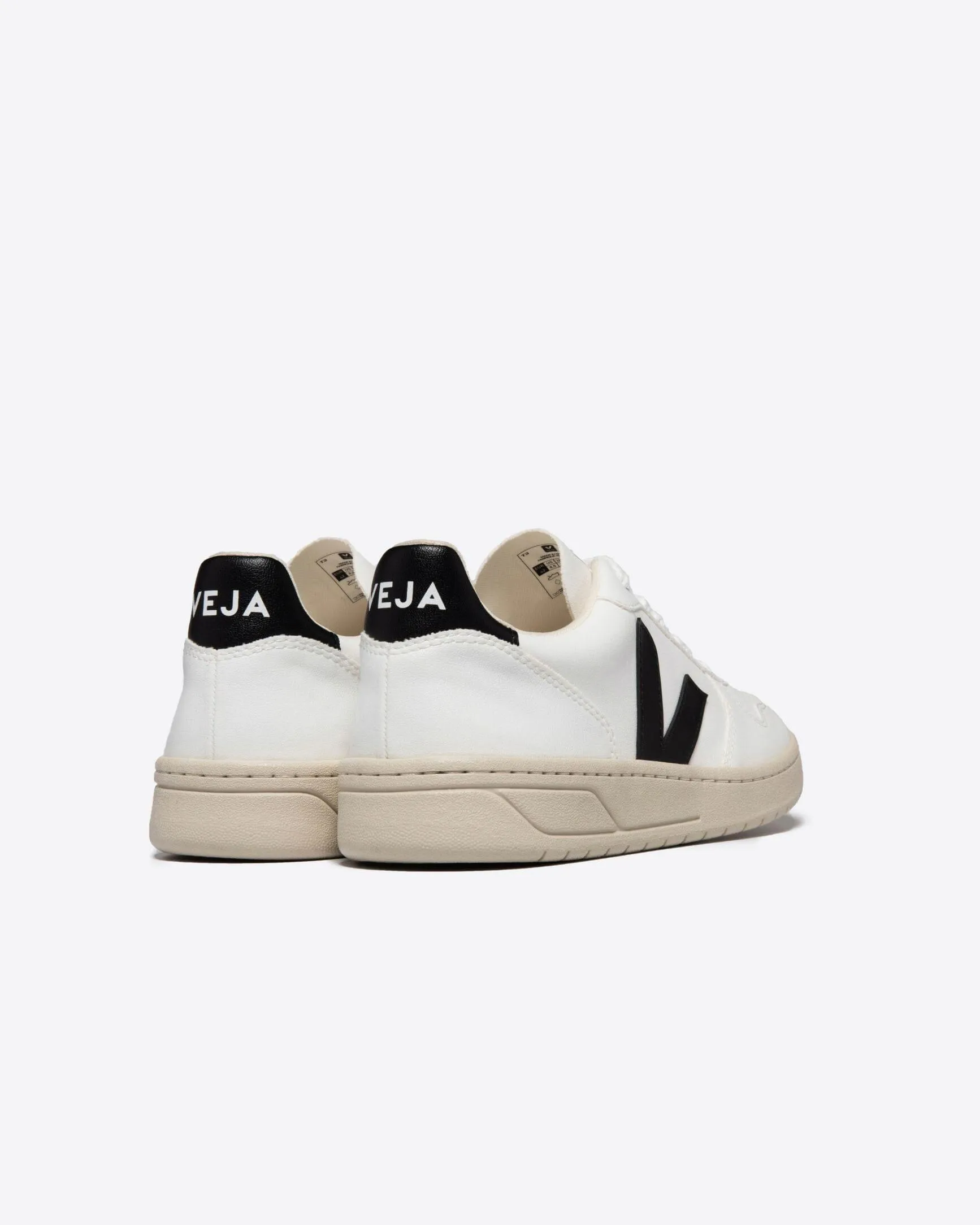 Veja - V-10 CWL WHITE BLACK