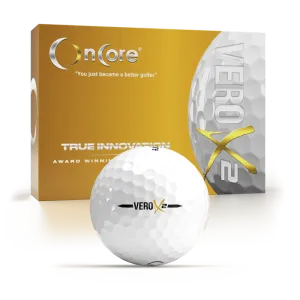 VERO X2 Golf Balls - White (Dozen) - Tour Performance Balls