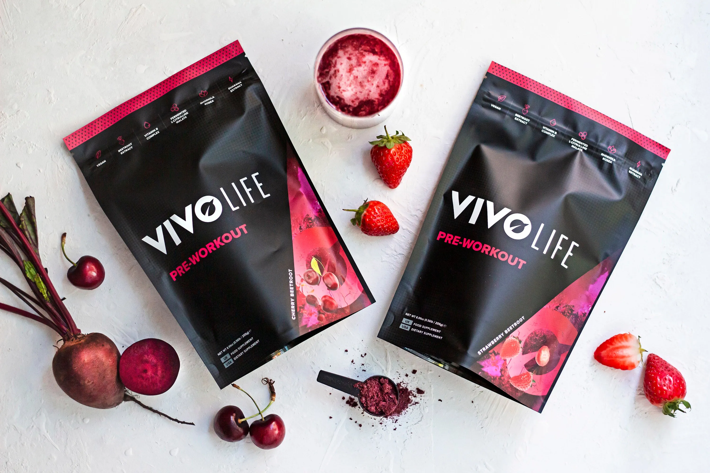 Vivo Life Pre-workout Cherry Beetroot 255g