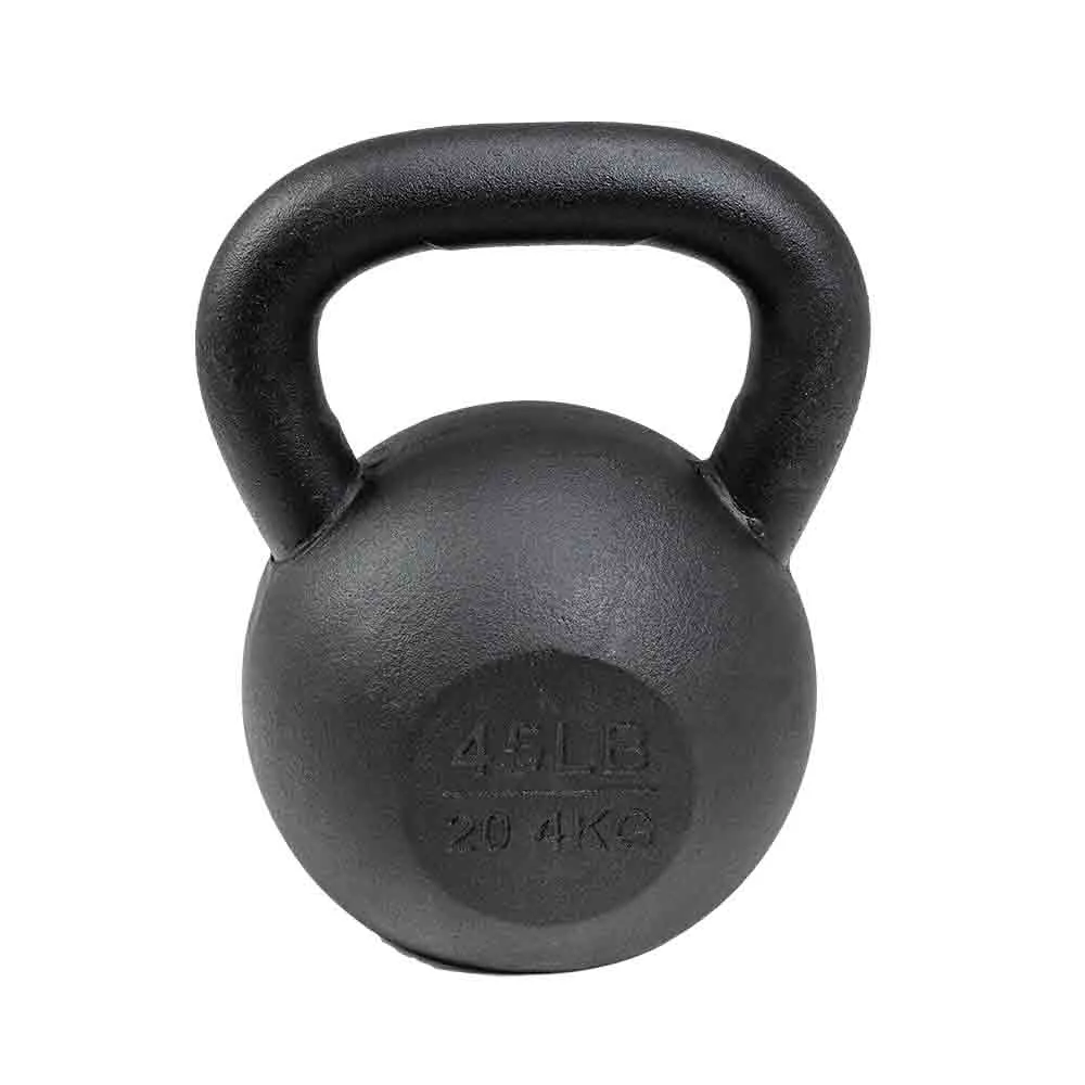 VTX 10 lb to 50 lb 7 Piece Cast Iron Kettlebell Set with Rack