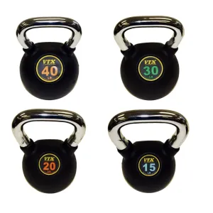 VTX 15 lb to 40 lb 4 piece Club Kettlebell Set