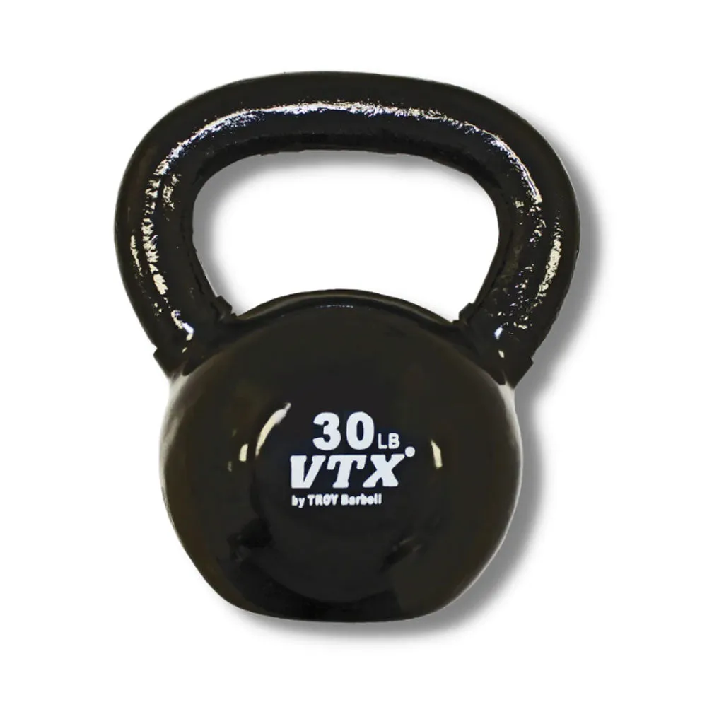 VTX 5 lbs to 30 lbs 8 piece Vinyl Kettlebell Set with Vertical Rack