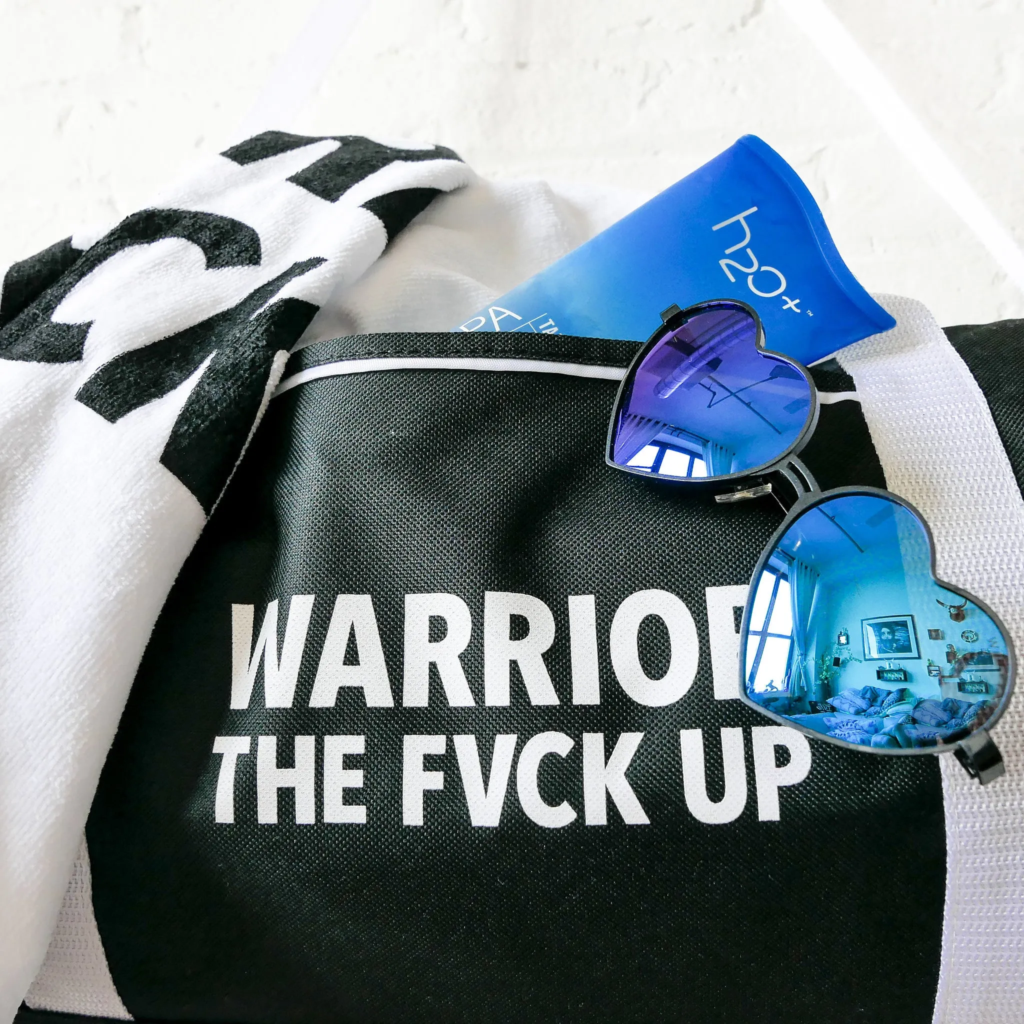 Warrior Warm Up Set - Victory Sport Duffel and Towel Set - Warrior the Fvck Up