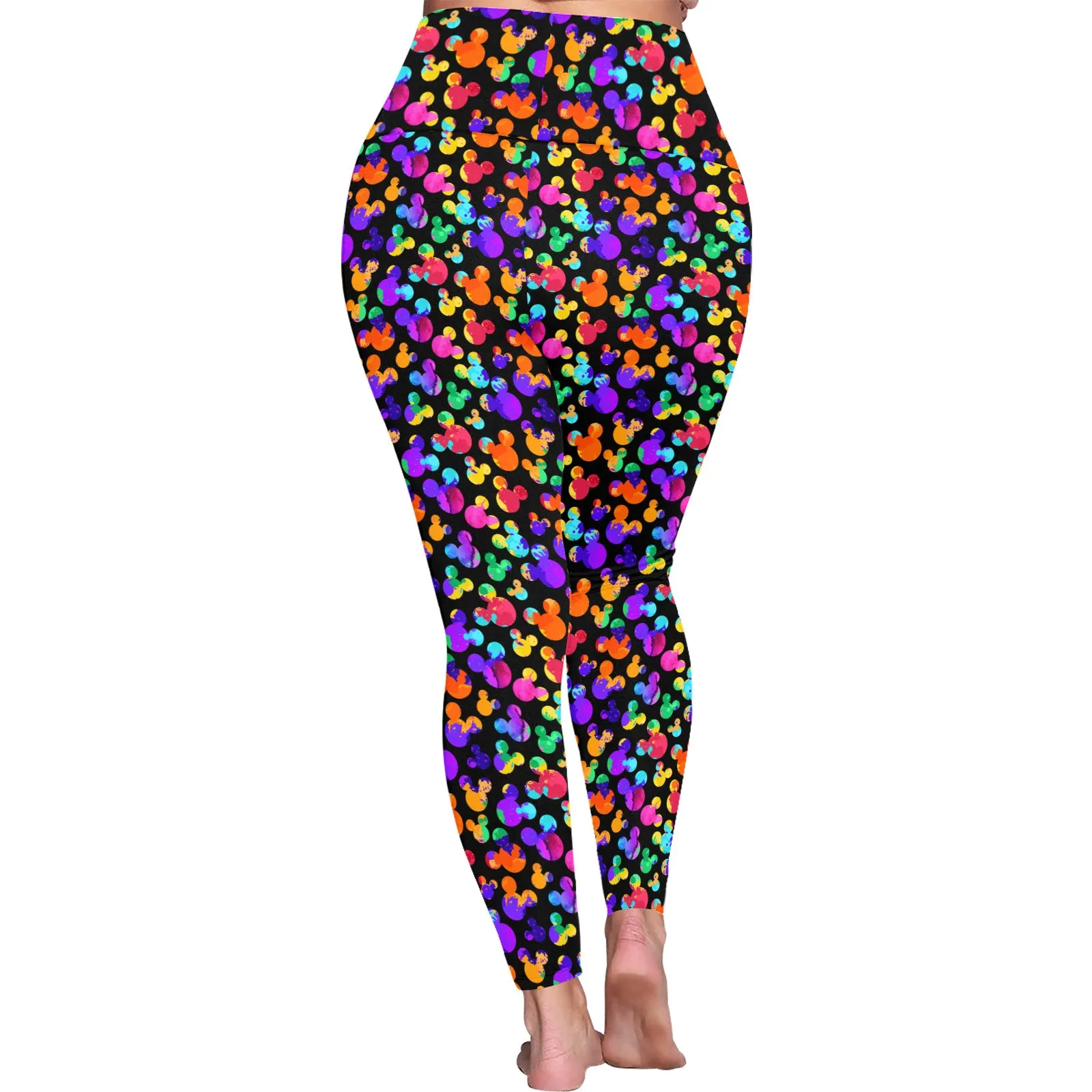 Watercolor Women's Plus Size Athletic Leggings