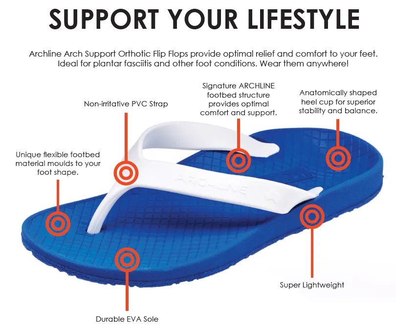 Waterproof Balance Orthotic Flip Flops