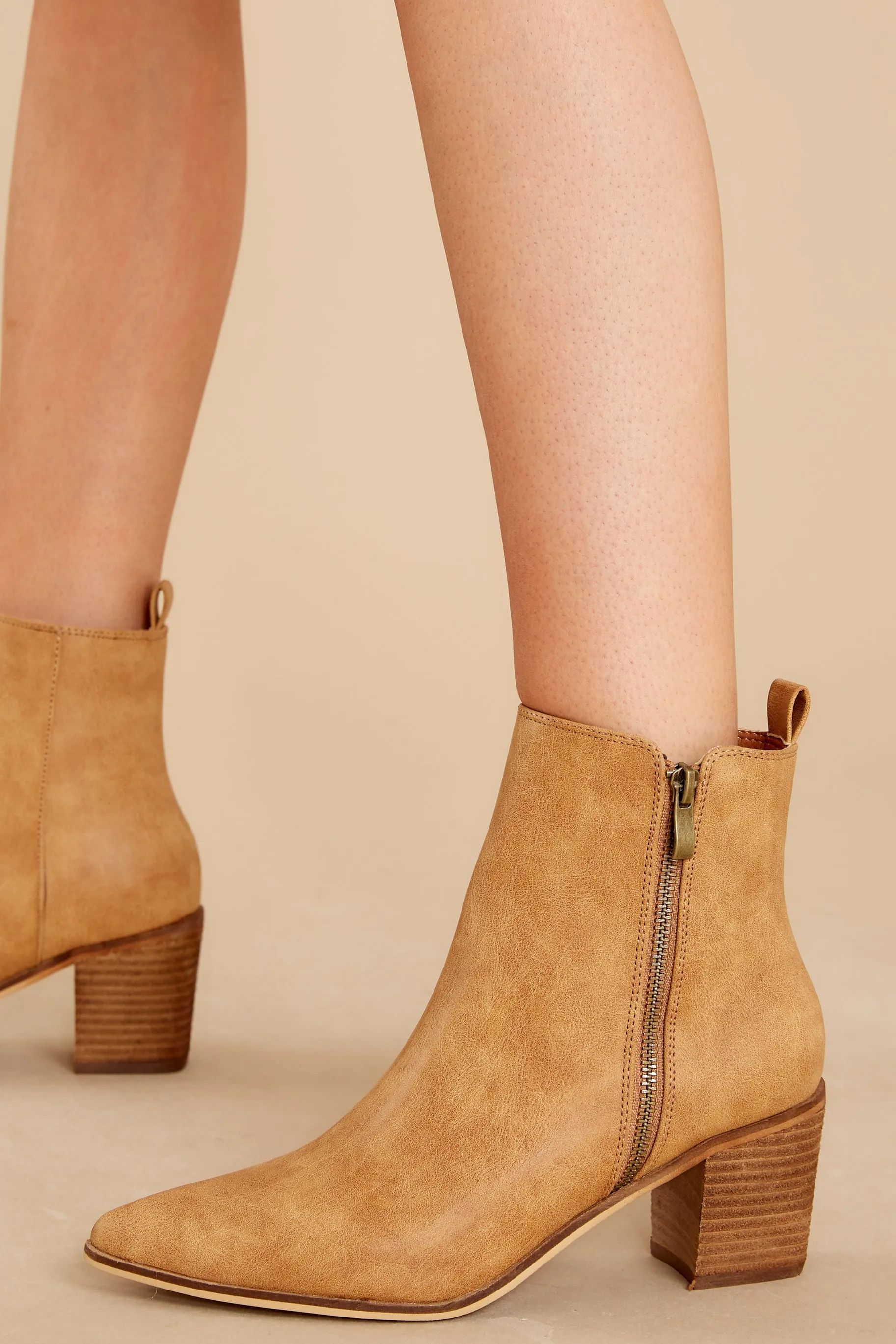 Wearable Art Camel Ankle Booties