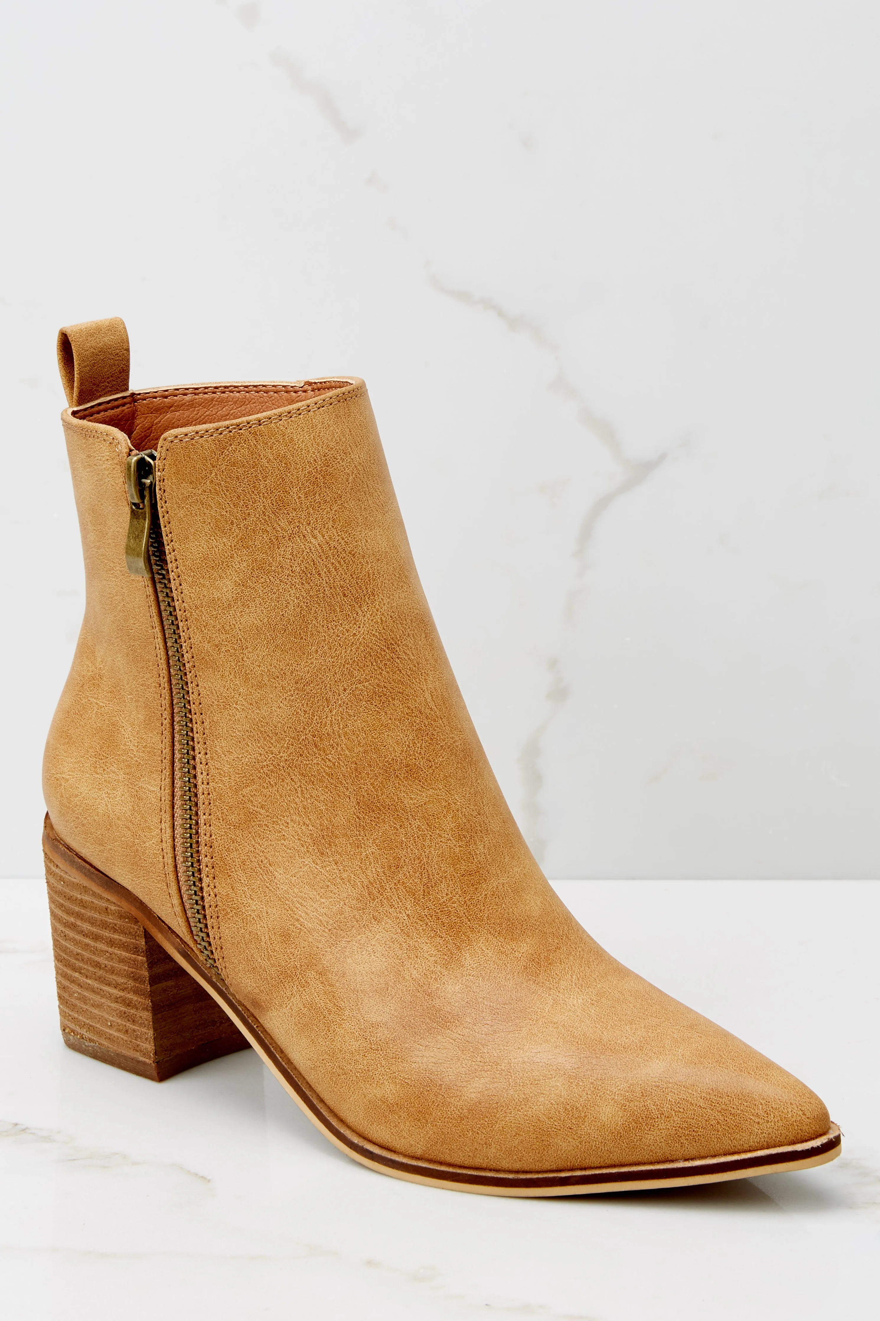 Wearable Art Camel Ankle Booties