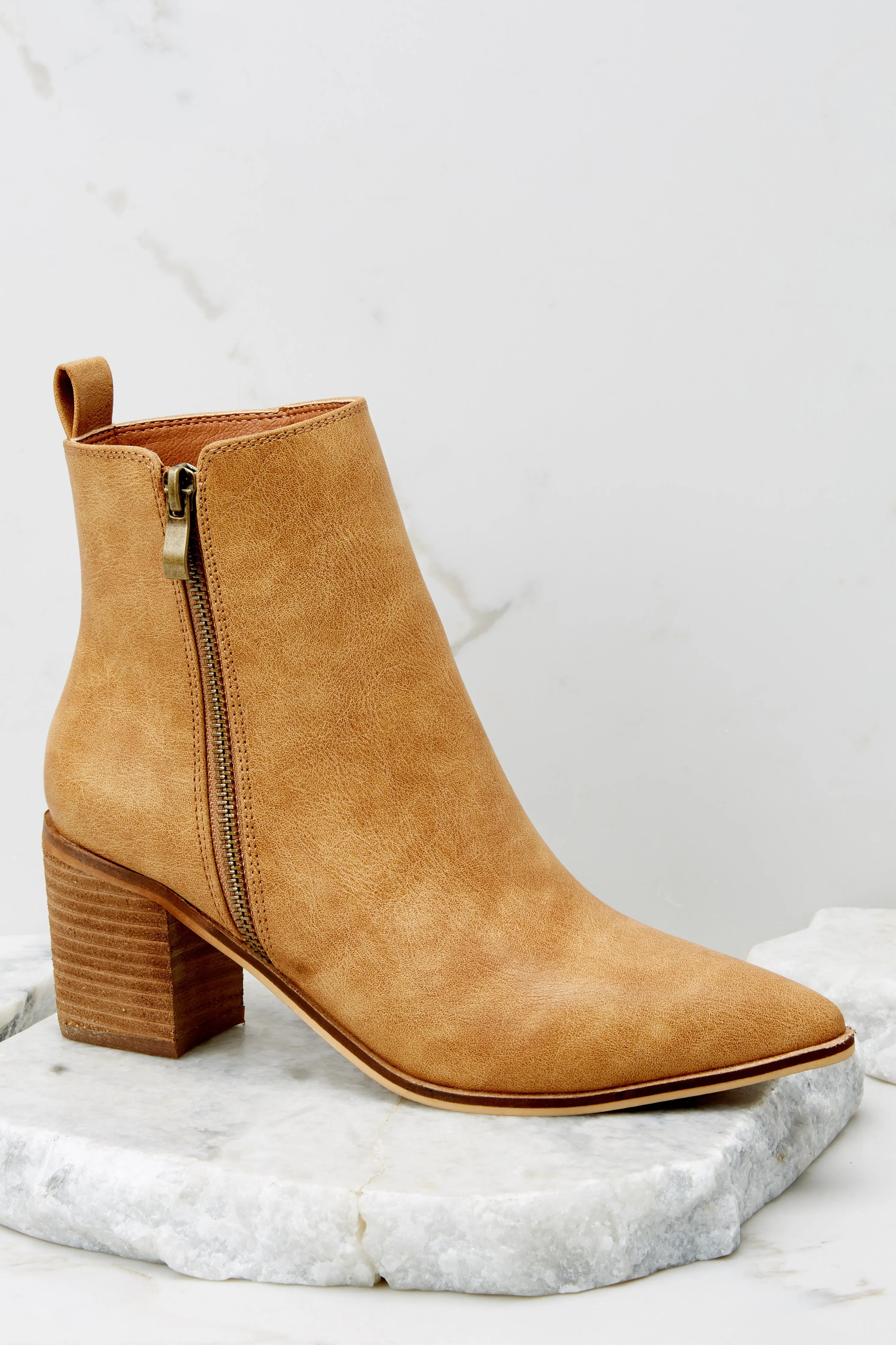 Wearable Art Camel Ankle Booties