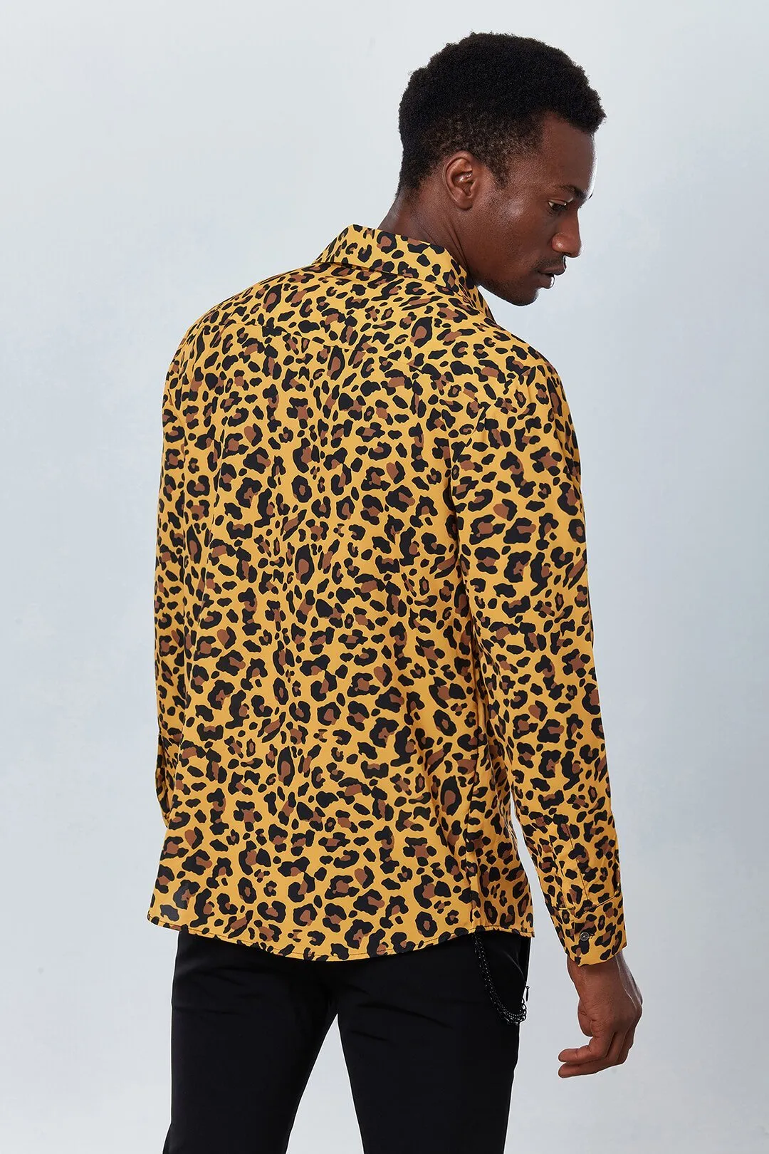 Wild Leopard Print Long Sleeve Shirt - Dear Deer