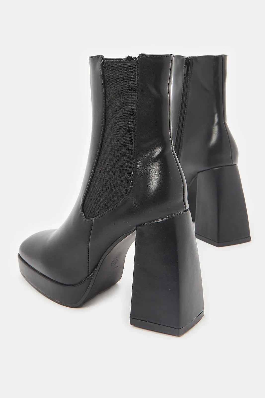 Women Black Platform Boot