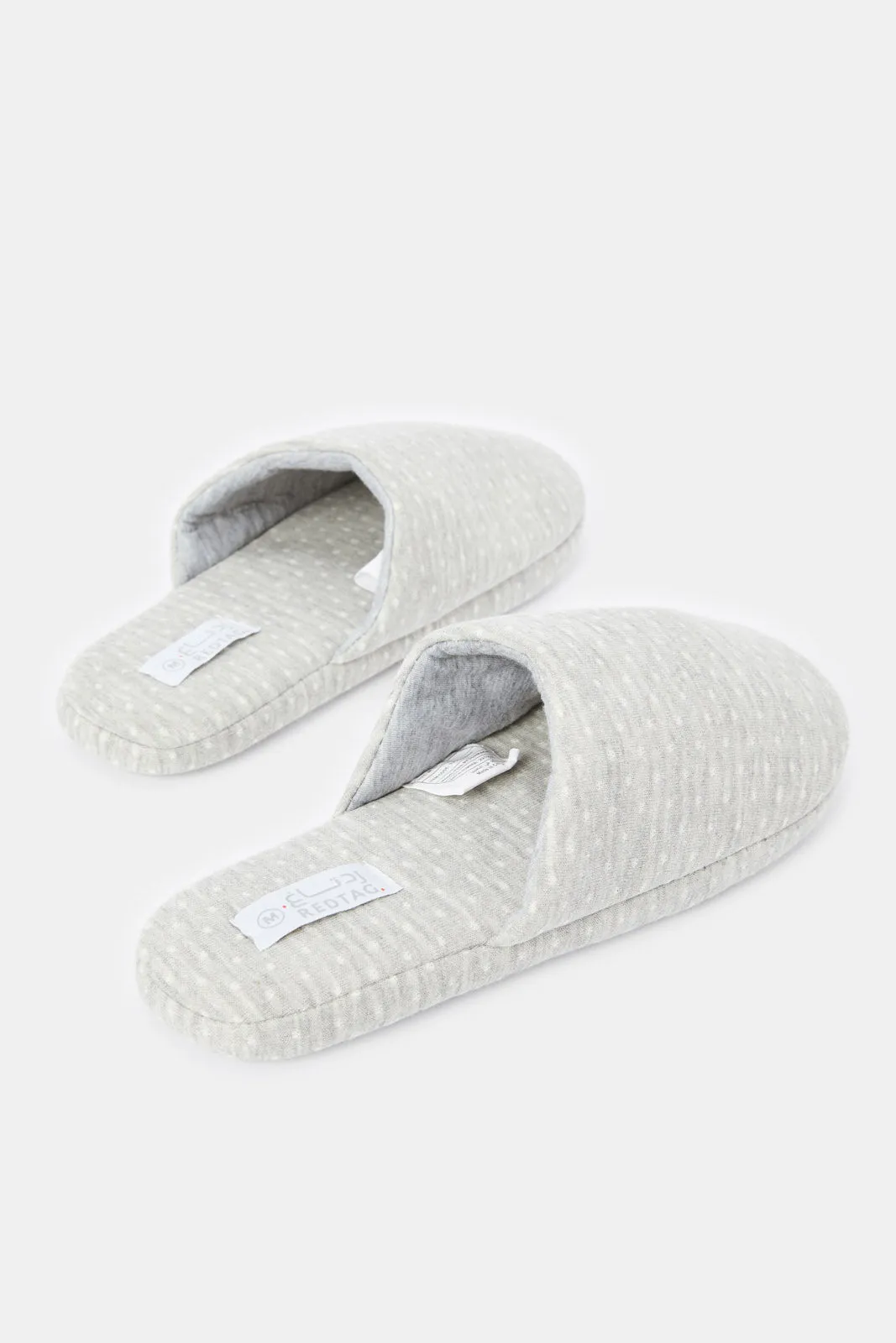 Women Grey Melange Closed Toe Slipper