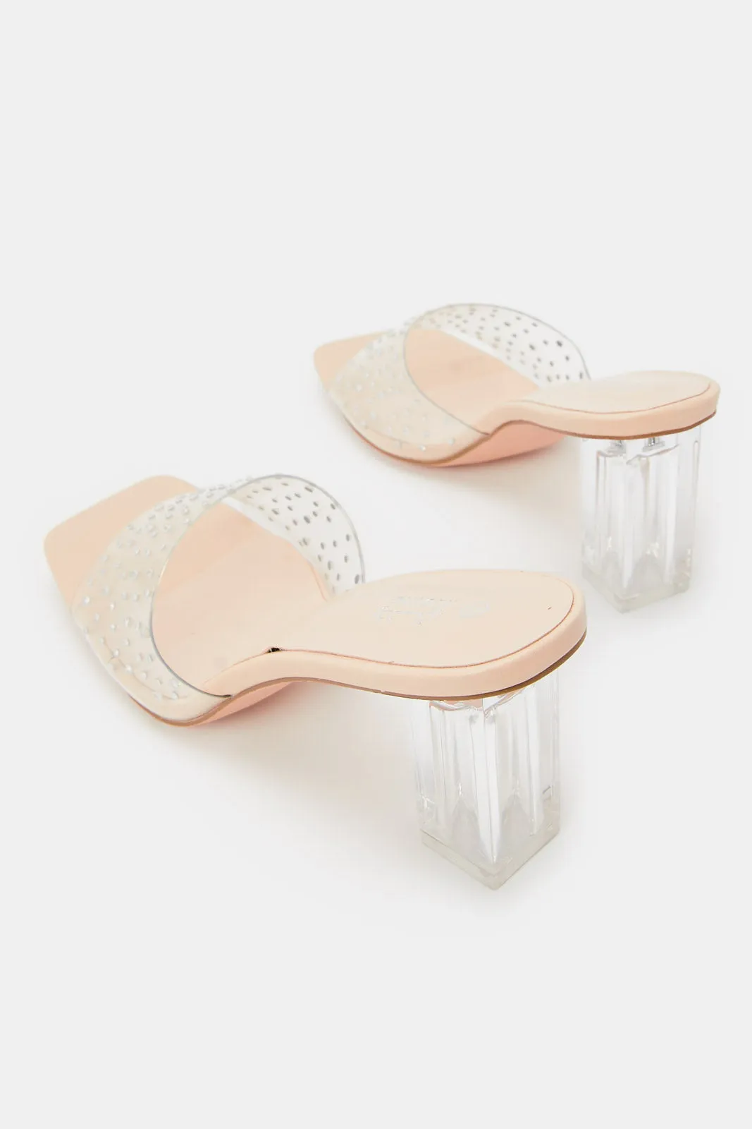 Women Ivory Embellished Mule