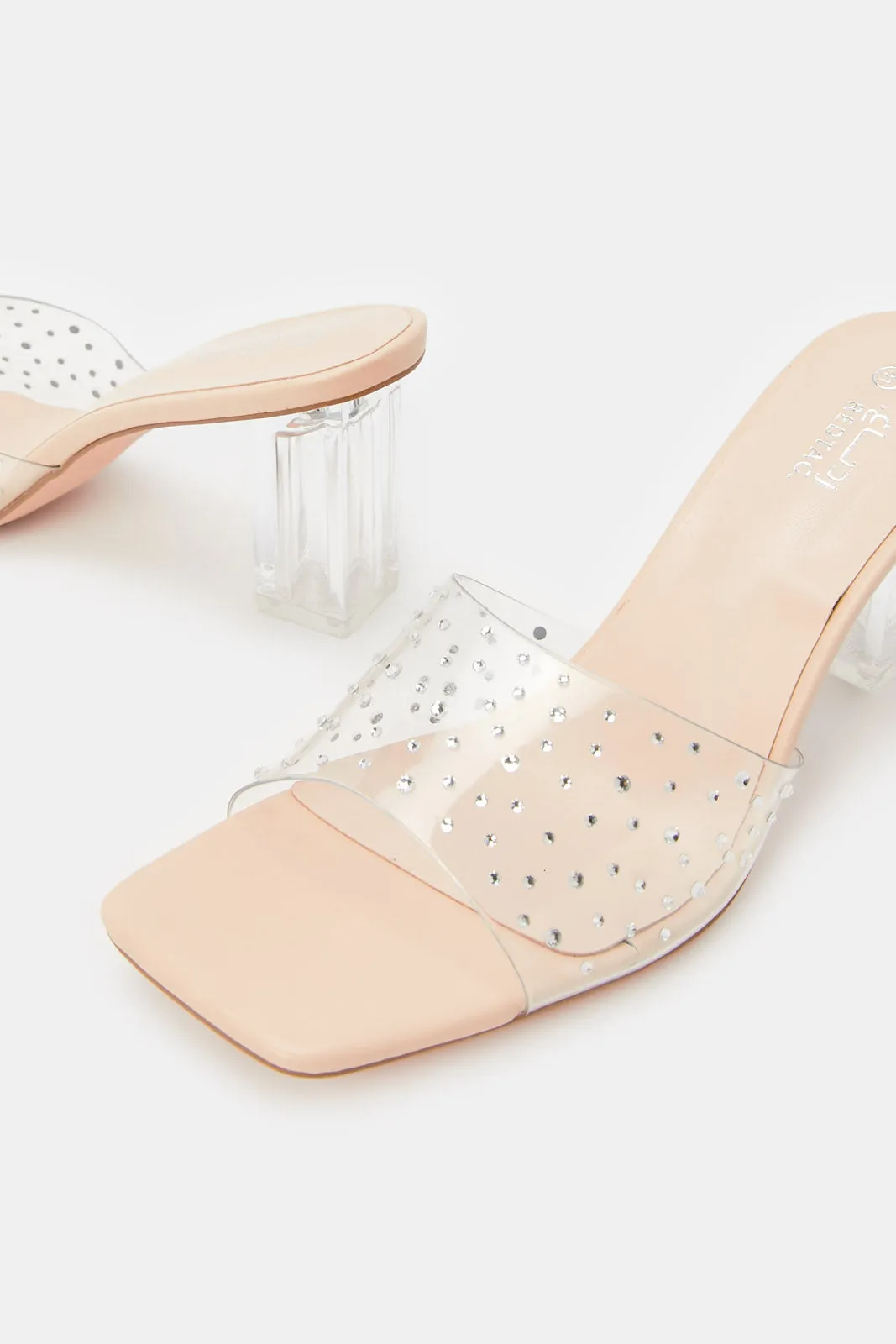 Women Ivory Embellished Mule