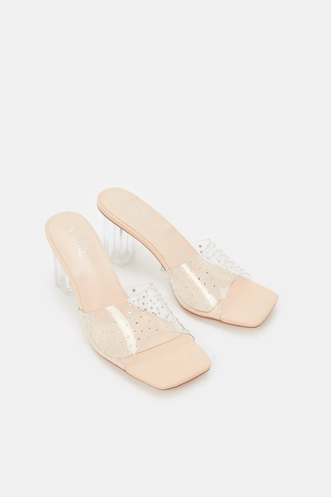 Women Ivory Embellished Mule