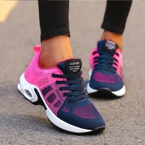 Women Running Shoes Breathable Casual Shoes Outdoor Light Weight Sports RJ