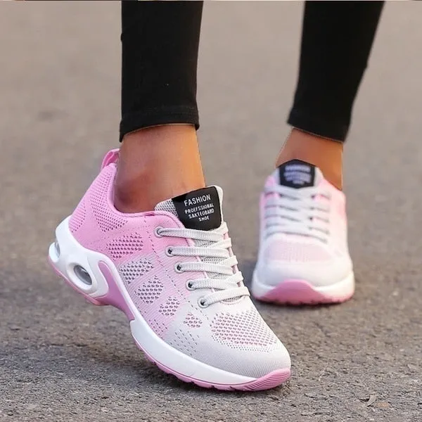 Women Running Shoes Breathable Casual Shoes Outdoor Light Weight Sports RJ