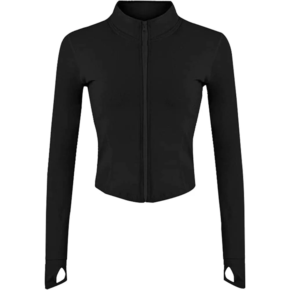 Women's Athletic Full Zip Lightweight Workout Jacket