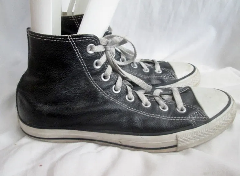 Womens CONVERSE ALL STAR Hi-Top Sneaker Trainer Athletic Shoe Boot BLACK 10.5 Mens